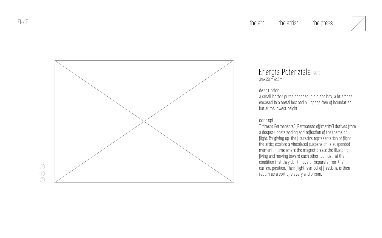 gallery page wireframe