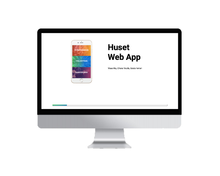 huset web app presentation mockup