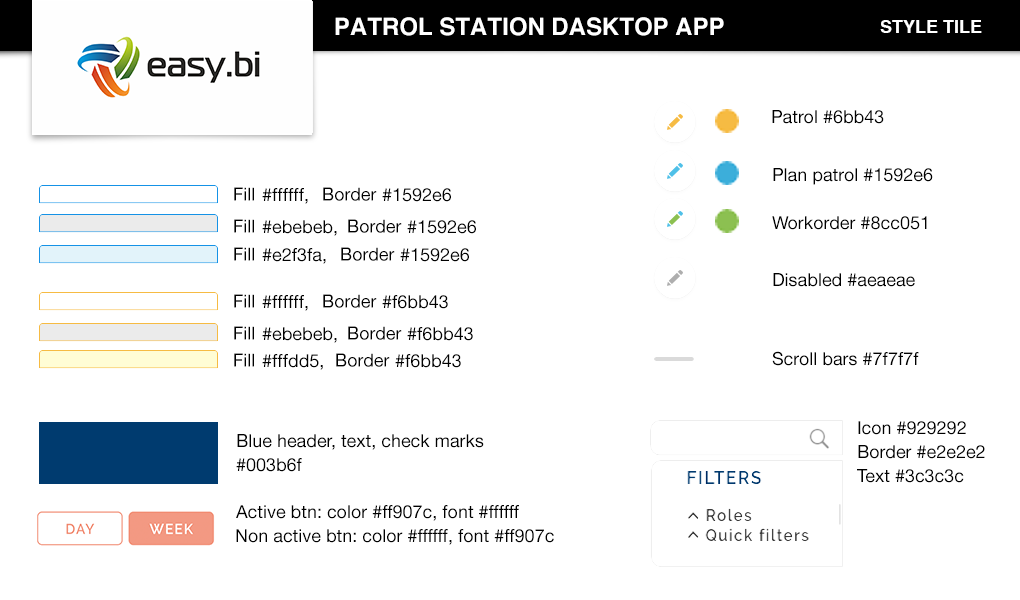 style tile for patrol station desktop app