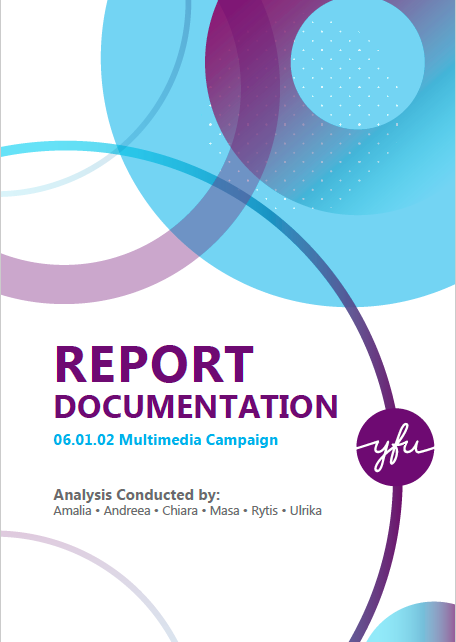 first screen of yfu report documentation